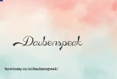 Daubenspeak
