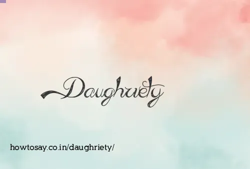 Daughriety