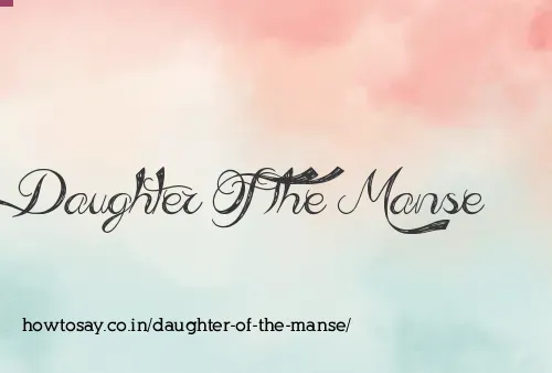 Daughter Of The Manse