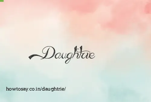 Daughtrie