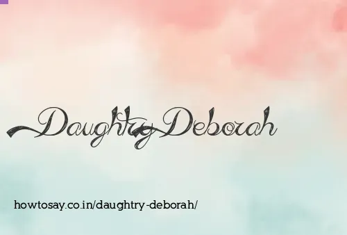 Daughtry Deborah