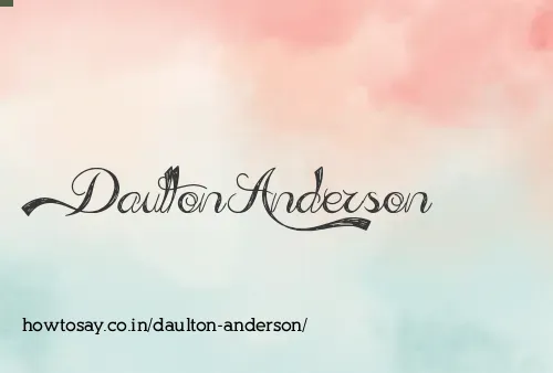 Daulton Anderson