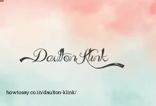 Daulton Klink
