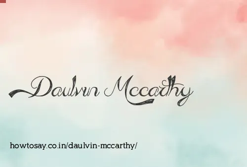 Daulvin Mccarthy