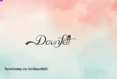 Daunfelt