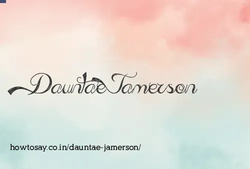 Dauntae Jamerson