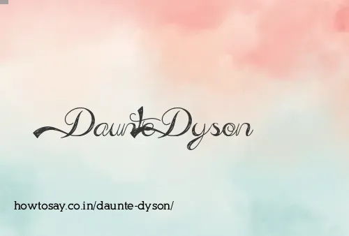 Daunte Dyson