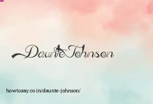 Daunte Johnson