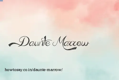 Daunte Marrow