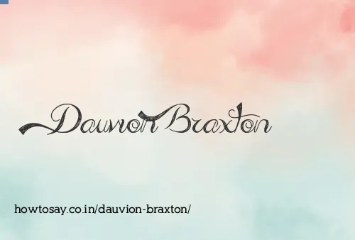 Dauvion Braxton