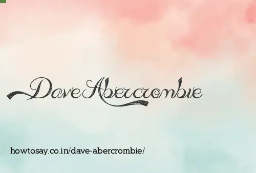 Dave Abercrombie