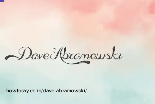 Dave Abramowski