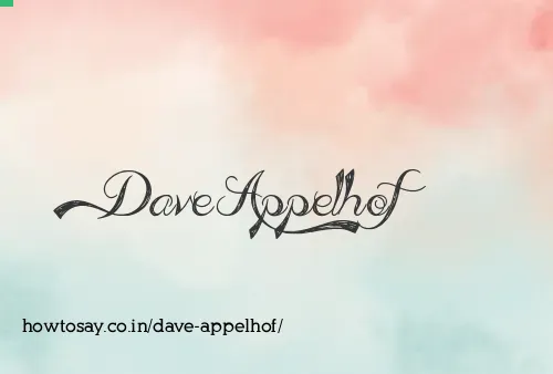Dave Appelhof