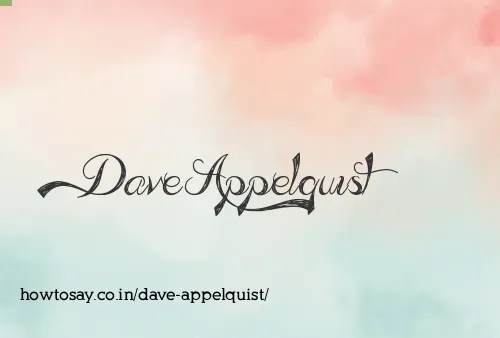 Dave Appelquist