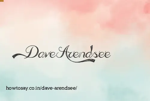Dave Arendsee