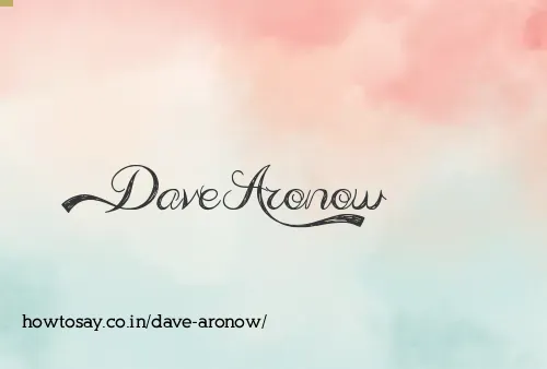 Dave Aronow