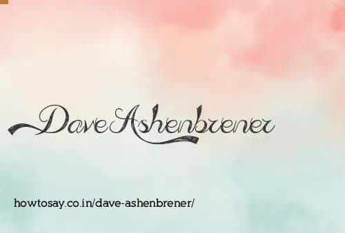 Dave Ashenbrener