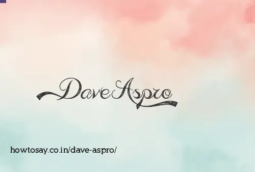 Dave Aspro