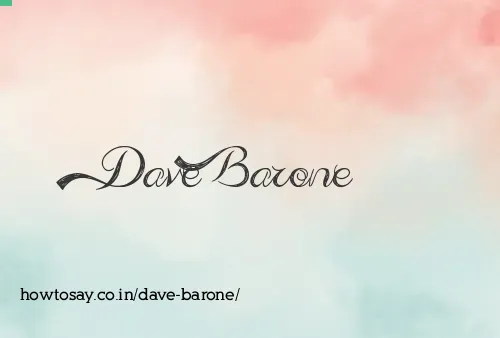 Dave Barone