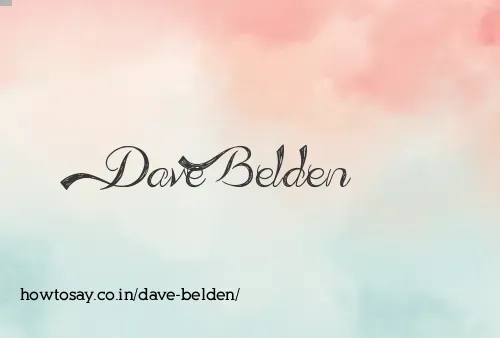 Dave Belden