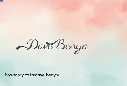 Dave Benya