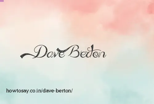 Dave Berton