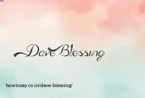 Dave Blessing