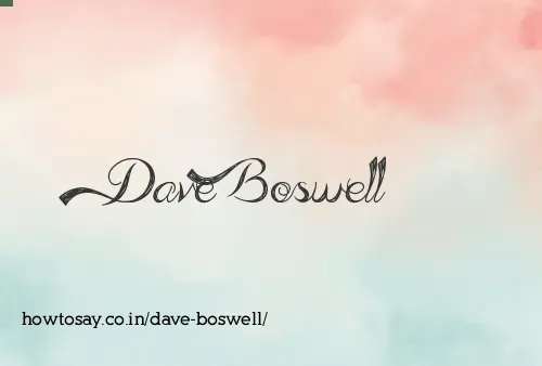 Dave Boswell