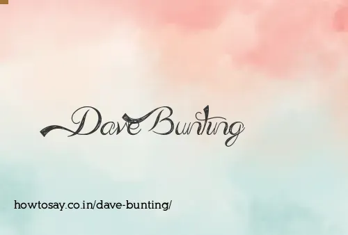 Dave Bunting