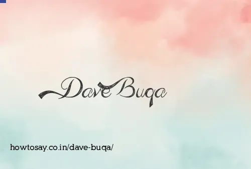 Dave Buqa