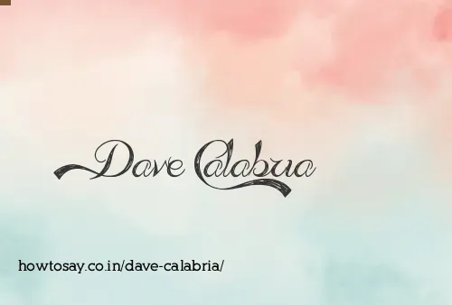 Dave Calabria