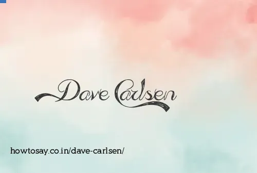 Dave Carlsen