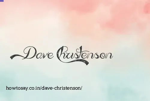 Dave Christenson