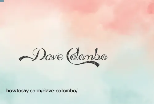 Dave Colombo
