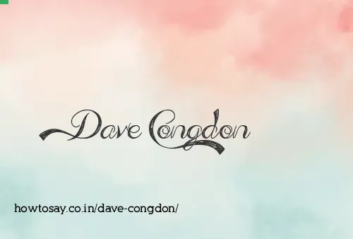 Dave Congdon