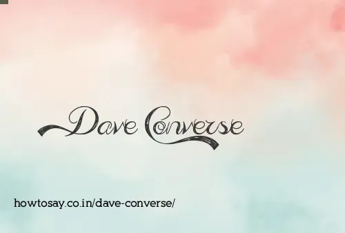 Dave Converse