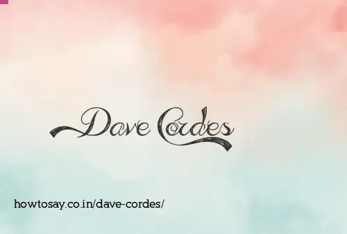 Dave Cordes