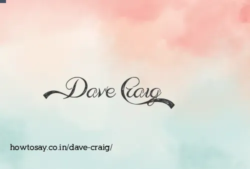 Dave Craig