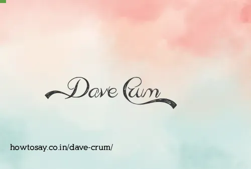 Dave Crum