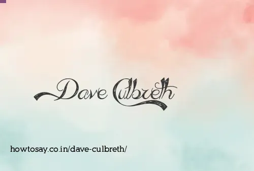 Dave Culbreth