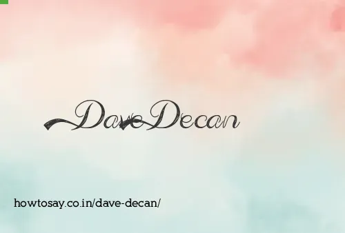 Dave Decan