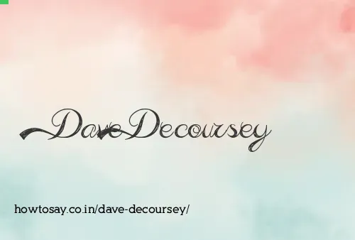 Dave Decoursey