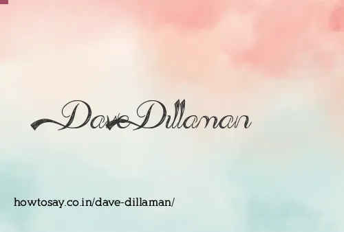 Dave Dillaman