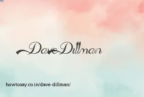 Dave Dillman