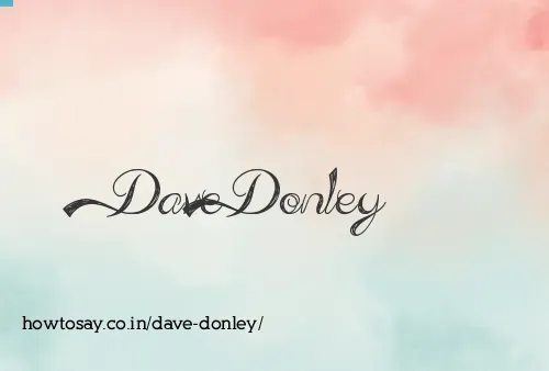 Dave Donley
