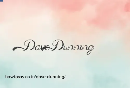 Dave Dunning