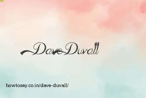 Dave Duvall