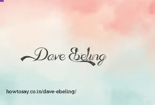 Dave Ebeling