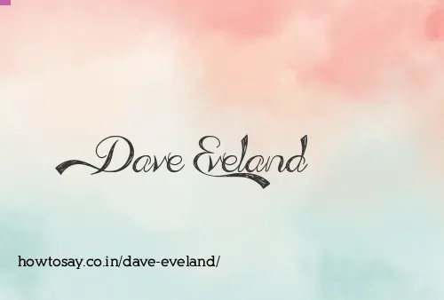 Dave Eveland