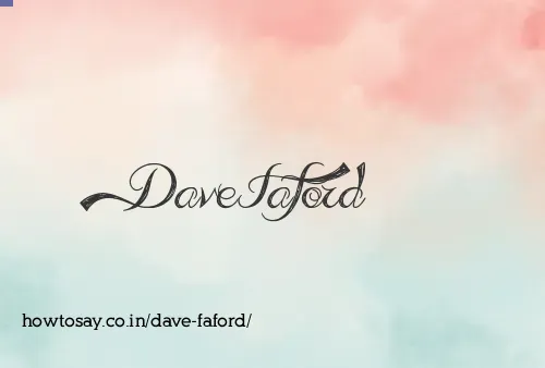Dave Faford